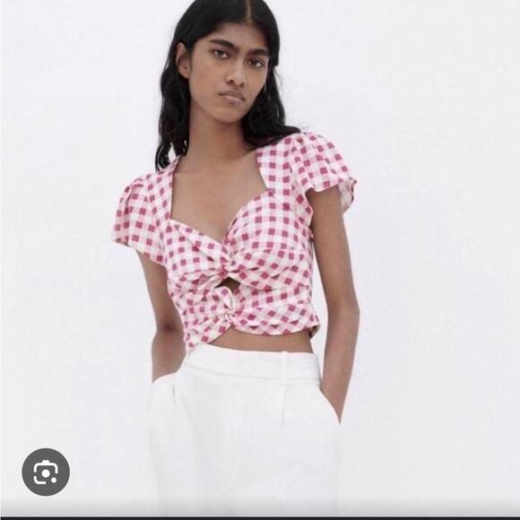 Zara gingham crop top - Picture 6 of 7